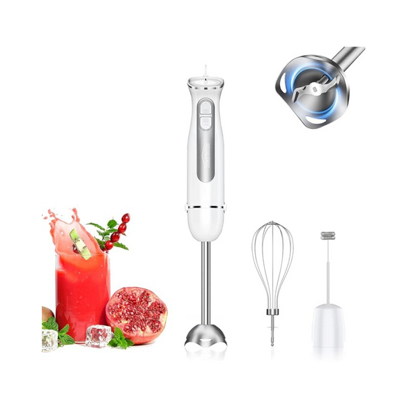 Healthomse 3-In-1 Immersion Blender with Milk Frother, Egg Whisk