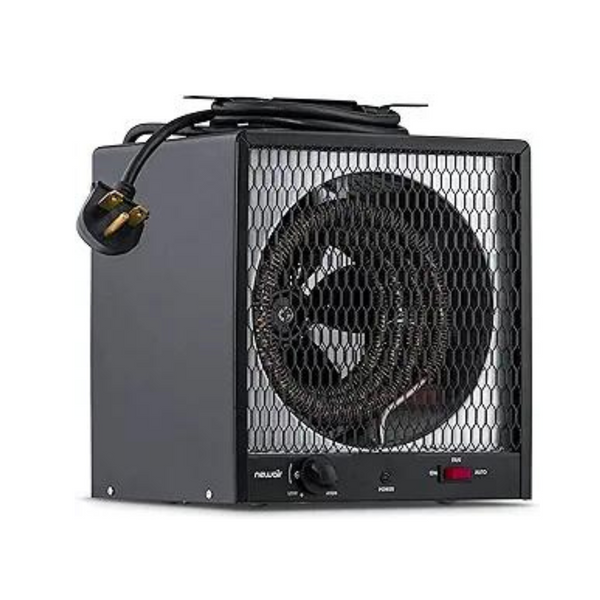 5600W NewAir G56 Portable Electric Garage Heater W/ 6' Cord & Carrying ...