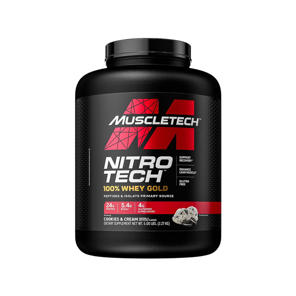 5-Lb MuscleTech Nitro-Tech Whey Gold Protein Powder (Cookies & Cream)