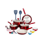 Tasty Clean Ceramic 23 Piece Non-Stick Aluminum Cookware Set