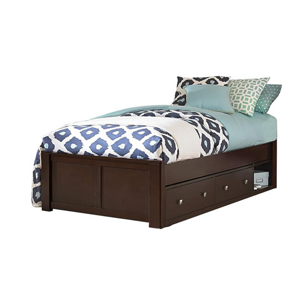 Cama con plataforma de almacenamiento doble Hillsdale