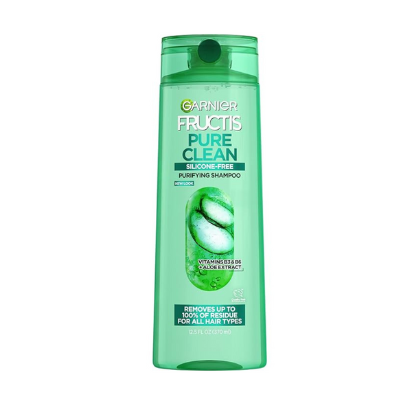 3 Bottles of Garnier Fructis Pure Clean Purifying Shampoo (12.5 Fl Oz Bottles)