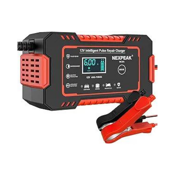 Nexpeak 12V 6A Intelligent Pulse Battery Trickle Charger