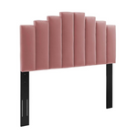 Modway Noelle Performance Velvet Headboard, Twin, Dusty Rose