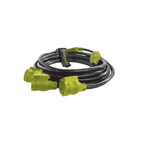 Cable de alimentación de calibre 10/3, 3 salidas, serie generador de 3750 W y 25'