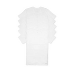 Paquete de 5 camisetas interiores de algodón con cuello en V de Calvin Klein para hombre (blanco) 