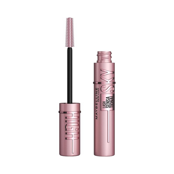 Maybelline Lash Sensational Sky High Washable Mascara Makeup (Blackest Black)