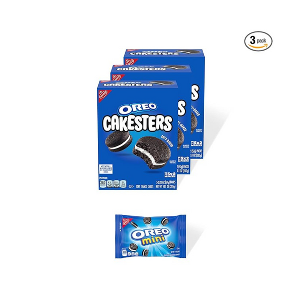 3 cajas de pastelitos suaves OREO Cakesters de 5 unidades