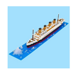 Juego de mini bloques de construcción modelo Titanic de 1.878 piezas