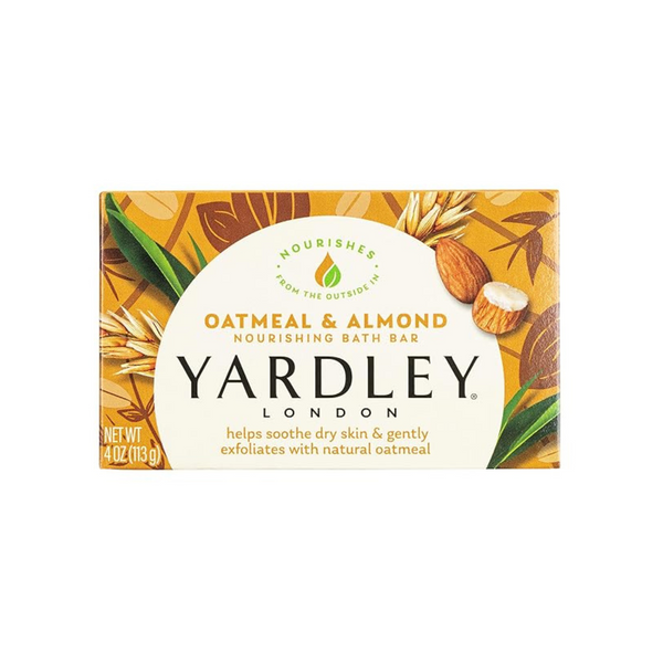 Yardley Oatmeal and Almond Bar Soap, Oatmeal & Almond (4 Ounce)