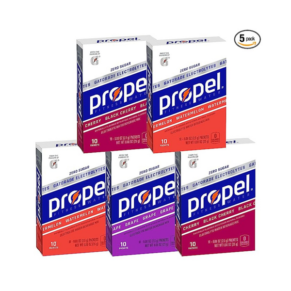 50-Count Propel Fitness Water Powder Packets w/ Electrolytes (3 Flavors)