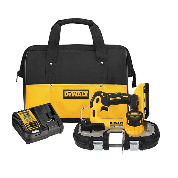 DeWALT Atomic 20V Max Brushless 1-3/4" Compact Bandsaw Kit w/ 20V 4.0 Ah Battery