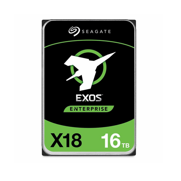 Disco duro Seagate Exos X18 Enterprise de 16 TB de 3,5" 7200 RPM 6 Gb/s (recertificado)