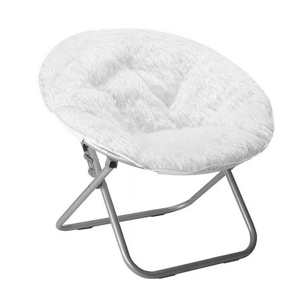 Silla platillo mongol blanca de Urban Shop