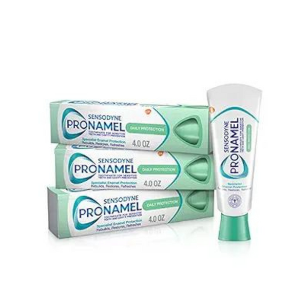 Pasta dental esmaltada Sensodyne Pronamel de protección diaria (4 onzas, paquete de 3)