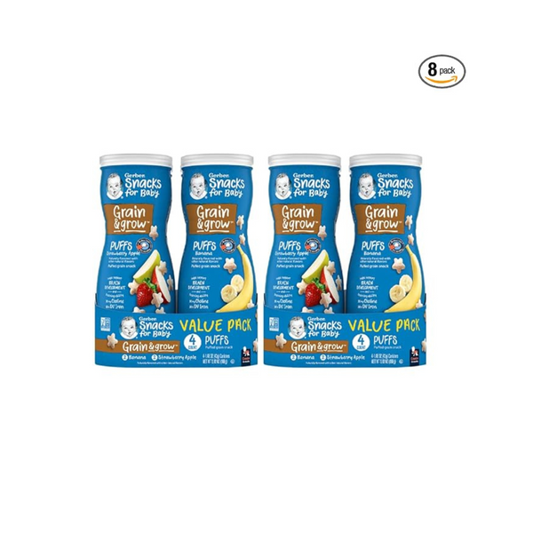 Gerber Baby Snacks Puffs paquete variado (paquete de 8)