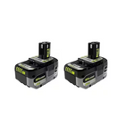 2-Pack RYOBI ONE+ HP 18V 6.0Ah + 4.0Ah Lithium-Ion Batteries