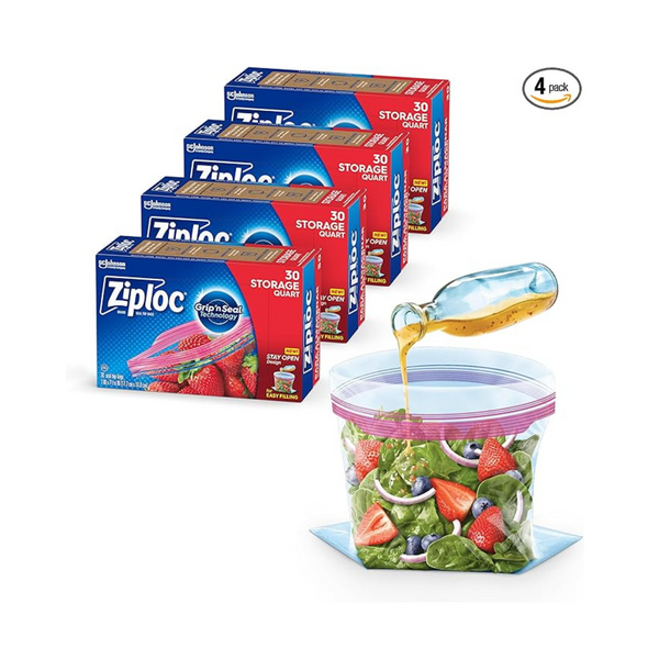 Ziploc Quart Food Storage Bags