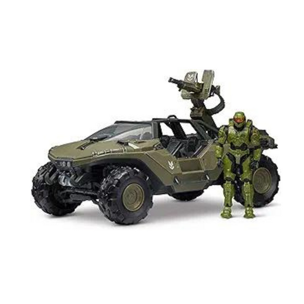 Halo Deluxe Warthog Vehicle w/ 4" Master Chief Action Figure