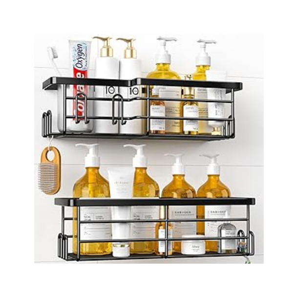 2-Pack Shower Caddy with Hooks