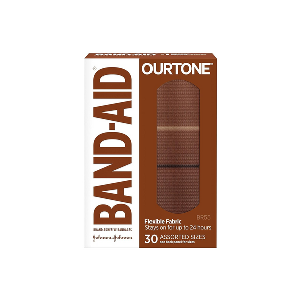 30-Count Band-Aid Brand OurTone Flexible Fabric Adhesive Bandages