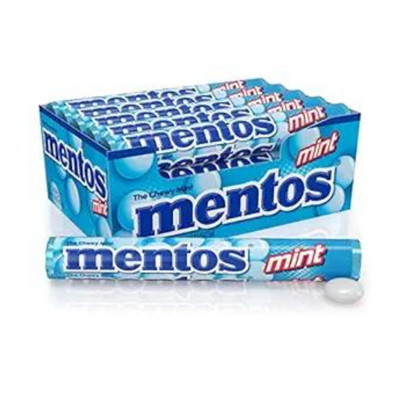 Paquete de 15 rollos de caramelo masticables de menta Mentos de 14 unidades