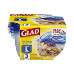 3 Pack Of GladWare Tall Entrée Food Storage Containers