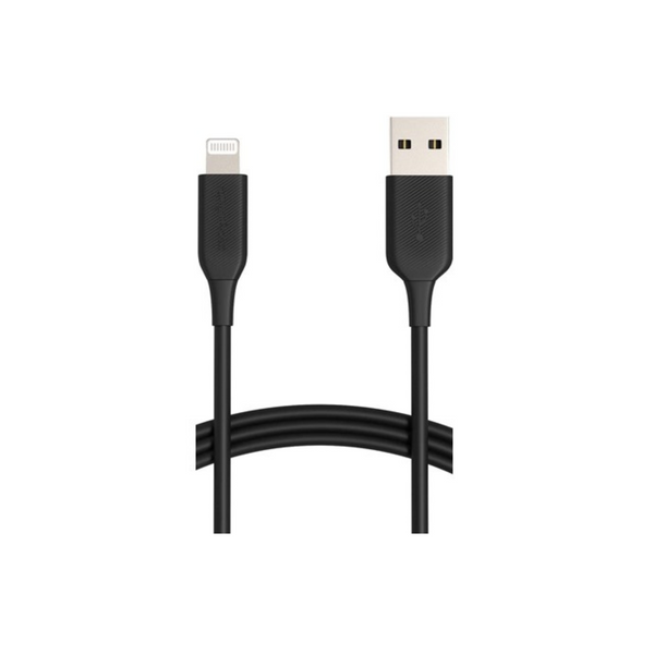 Cable de carga Lightning a USB-A con certificación MFi de AmazonBasics de 6' (negro)