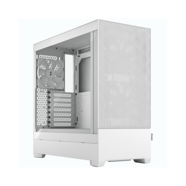 Fractal Design Caja semitorre Pop Air con 3 ventiladores de 120 mm (blanco con vidrio templado)