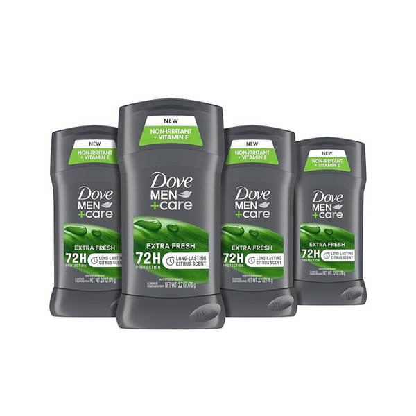 4-Pack Dove Men+Care Antiperspirant Deodorant Stick, 2.7 Ounce