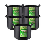 5-Pack Vivosun 15 Gallon Plant Grow Bags with Handles