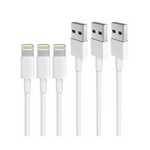 Paquete de 3 cables de carga y sincronización de datos Lightning a USB de 6 pies de largo