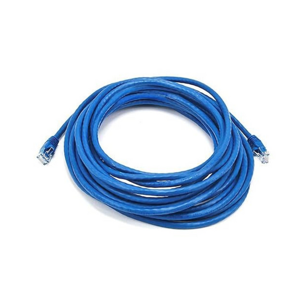 25' Monoprice 24AWG Cat6 550MHz UTP Ethernet Bare Copper Network Cable (Blue)