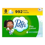 2976 unidades (24 x 124 unidades) Puffs más pañuelos faciales en loción + $10 de crédito promocional