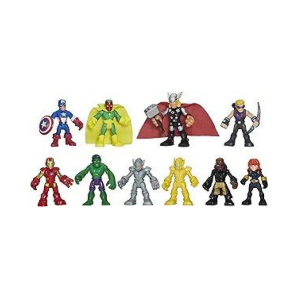 10-Pk 2.5" Marvel Playskool Heroes Superhero Adventures Action Figures Set