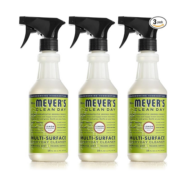 3 botellas de spray limpiador multiusos de verbena de limón de Mrs. Meyer