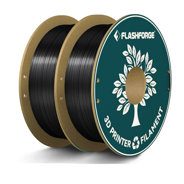 Filamento para impresora 3D PLA Flashforge Silk de 2 unidades y 1 kg (negro)