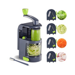 Kitexpert Vegetable Spiralizer with 4-in-1 Rotating Blades