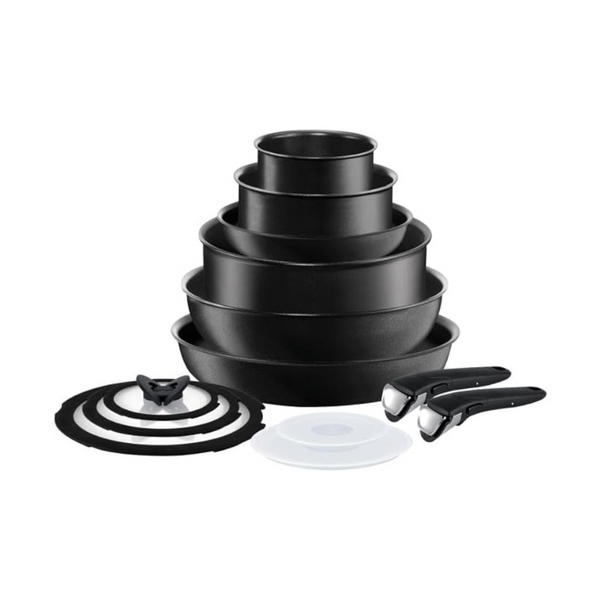 Juego de utensilios de cocina antiadherentes de inducción T-fal Ingenio de 14 piezas