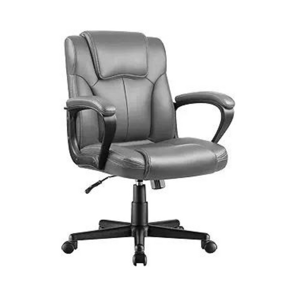 Silla de oficina ergonómica giratoria con respaldo medio