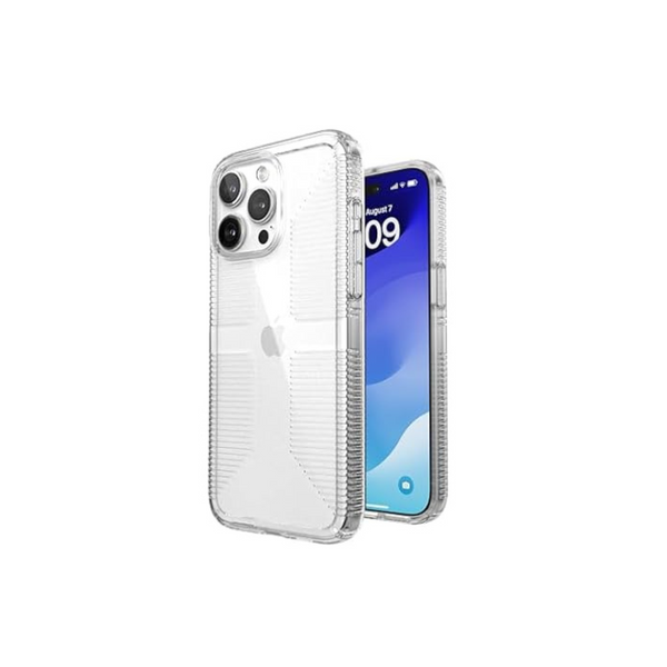 Funda Speck Clear Drop Protection Grip para iPhone 15 Pro Max de 6,7"