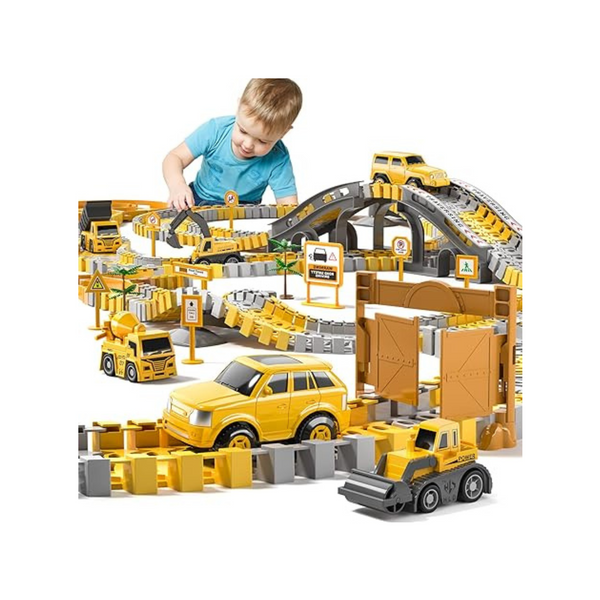 236 PCS Construction Toys Race Tracks