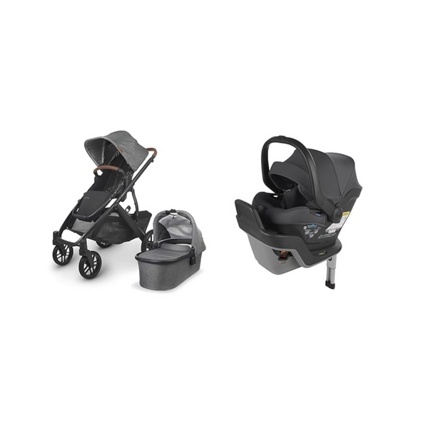 Uppababy Vista V2 Stroller Greyson + UppAbaby Mesa Max Infant Car Seat/Base