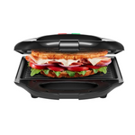 Sandwichera eléctrica antiadherente con parrilla compacta portátil Chefman