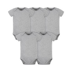 5-Pack Gerber Unisex Baby Onesies (Various Sizes, Heather Gray)