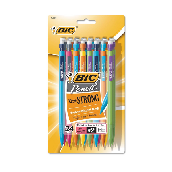 24-Pk BIC Xtra-Strong Thick Lead Mechanical Pencil (0.9mm)