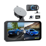 Lamtto Front and Rear 4K Dual Dash Cam for Car