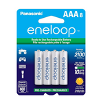 8-Pack Panasonic eneloop AAA Ni-MH Pre-Charged Rechargeable Batteries