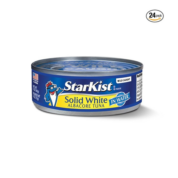 24-Ct 5-Oz StarKist Solid White Albacore Tuna in Water (Regular or Less Sodium)