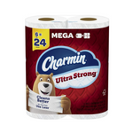 Megarollos de papel higiénico ultrafuerte Charmin de 12 unidades + crédito de Amazon de $5